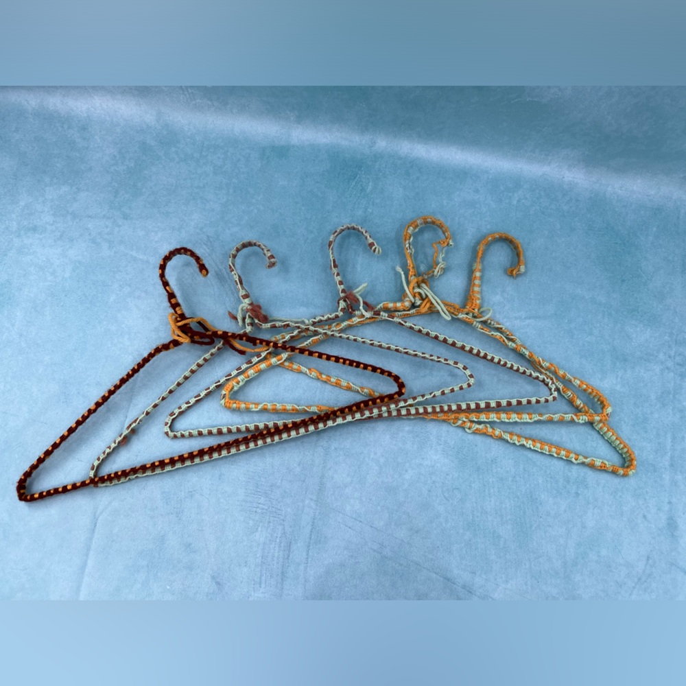 Vintage wrapped hangers
